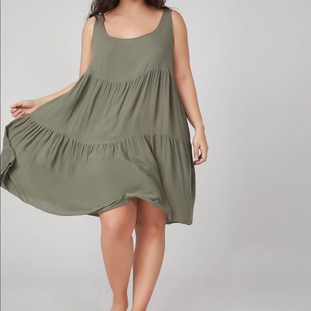 Shein Plus Flounce Hem Dress